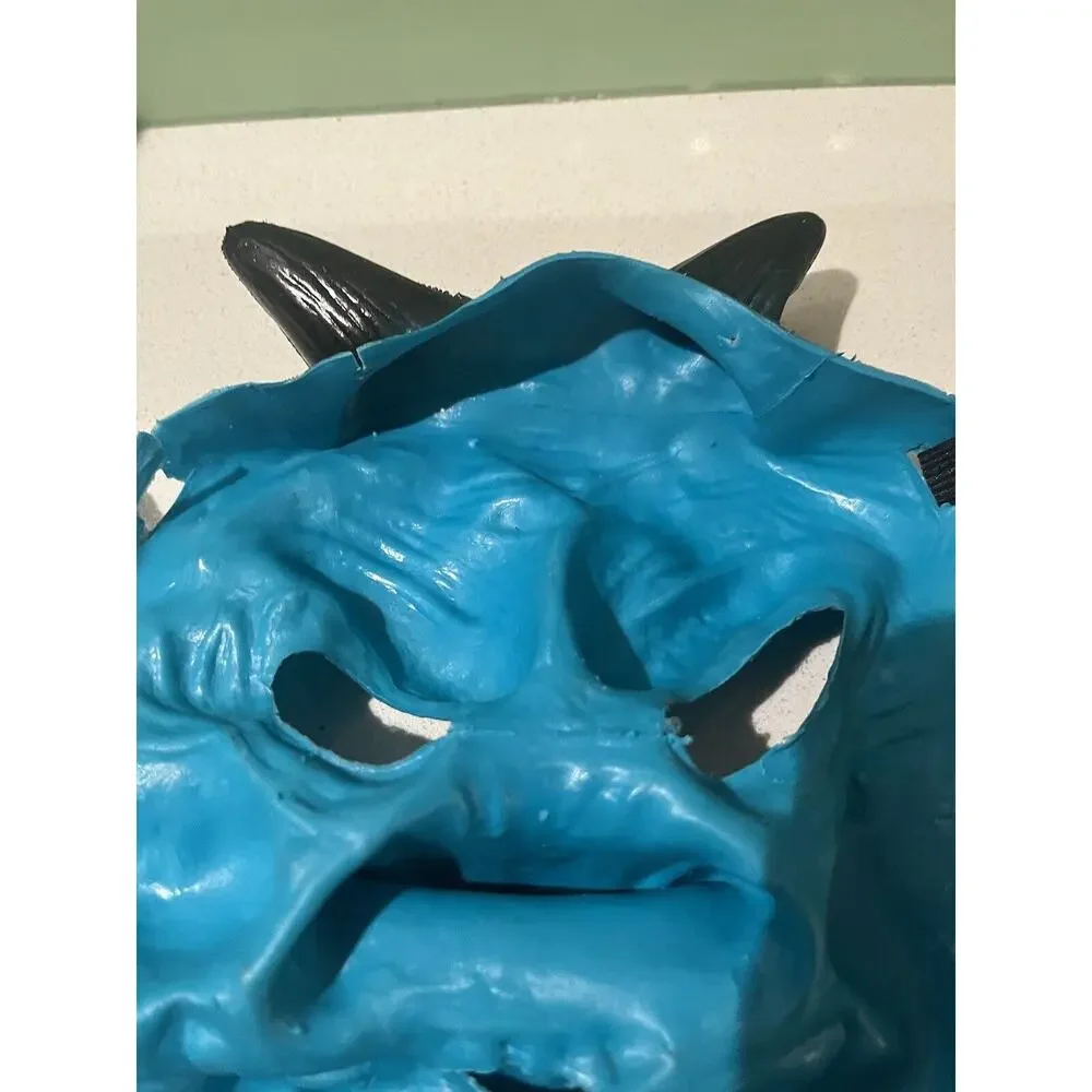 Vintage Halloween Ghoulish Rubber Laytex Masks Blue